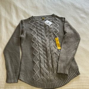 Cabela’s Grey Cable Sweater - NWT